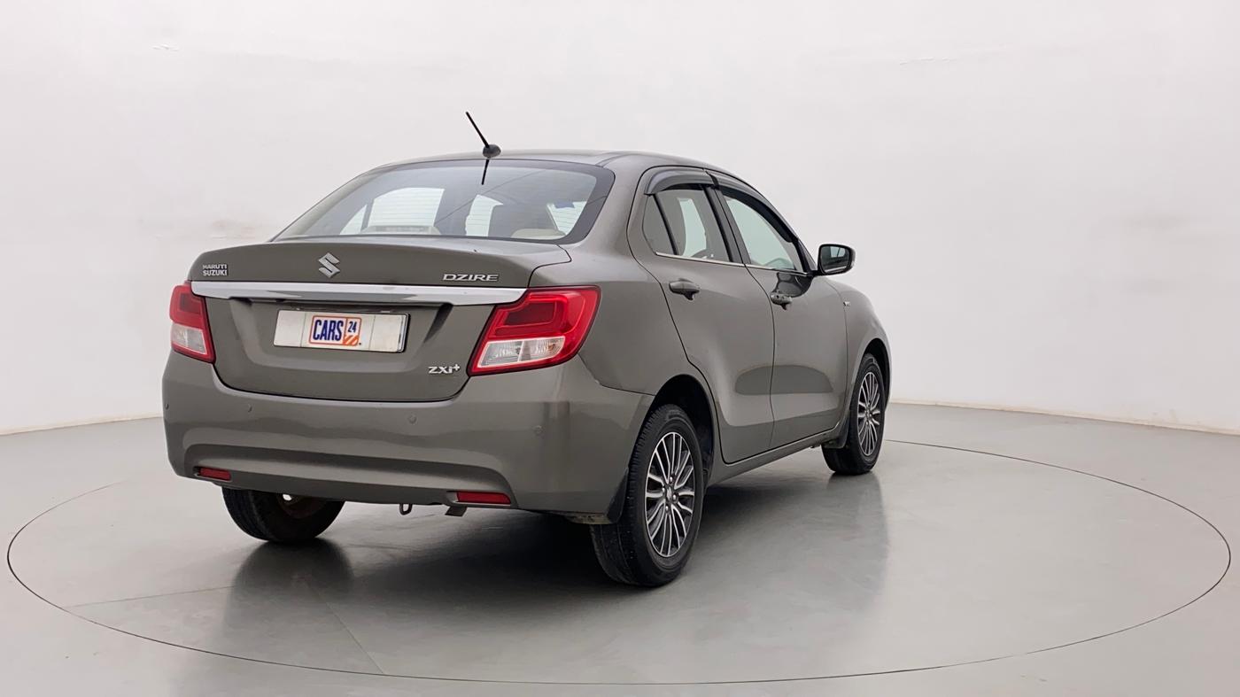 2019 Maruti Dzire ZXI PLUS AMT, Petrol, Automatic, 51,801 km, Right Back Diagonal