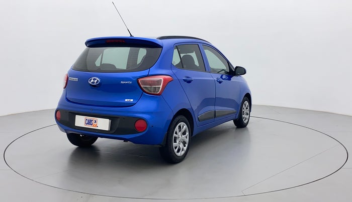 2019 Hyundai Grand i10 SPORTZ 1.2 KAPPA VTVT, Petrol, Manual, 16,561 km, Right Back Diagonal