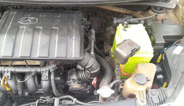 2014 Hyundai Xcent SX AT 1.2 (O), Petrol, Automatic, 78,893 km, Engine View - Left