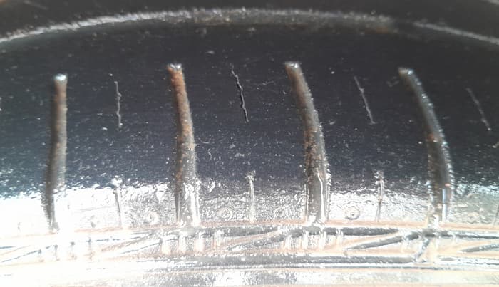 2014 Hyundai Xcent SX AT 1.2 (O), Petrol, Automatic, 78,893 km, Left Front Tyre Tread