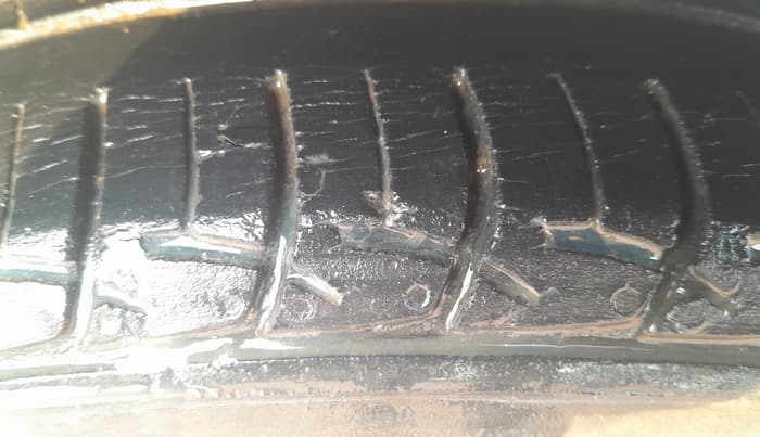2014 Hyundai Xcent SX AT 1.2 (O), Petrol, Automatic, 78,893 km, Right Rear Tyre Tread