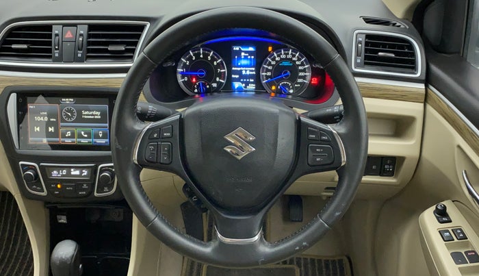 2022 Maruti Ciaz ALPHA  AT 1.5 SHVS PETROL, Petrol, Automatic, 7,536 km, Steering Wheel Close Up