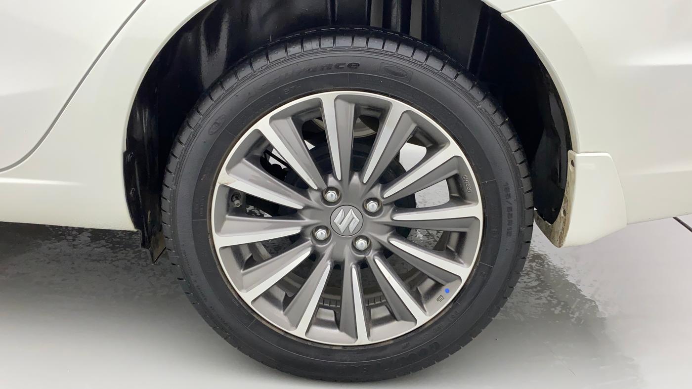 2022 Maruti Ciaz ALPHA  AT 1.5 SHVS PETROL, Petrol, Automatic, 7,536 km, Left Rear Wheel