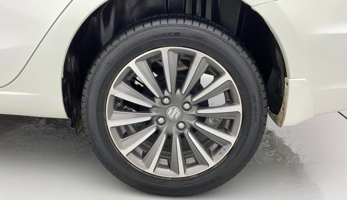 2022 Maruti Ciaz ALPHA  AT 1.5 SHVS PETROL, Petrol, Automatic, 7,536 km, Left Rear Wheel