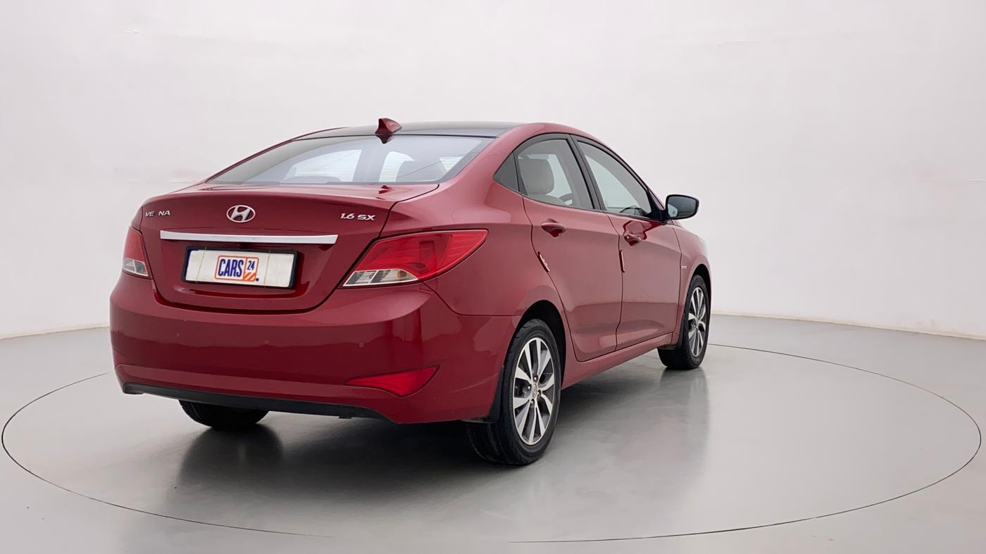 2016 Hyundai Verna FLUIDIC 4S 1.6 VTVT SX, Petrol, Manual, 64,164 km, Right Back Diagonal