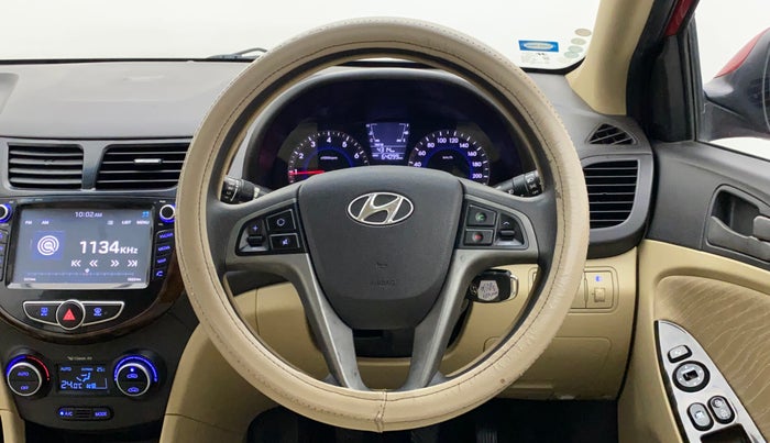 2016 Hyundai Verna FLUIDIC 4S 1.6 VTVT SX, Petrol, Manual, 64,164 km, Steering Wheel Close Up