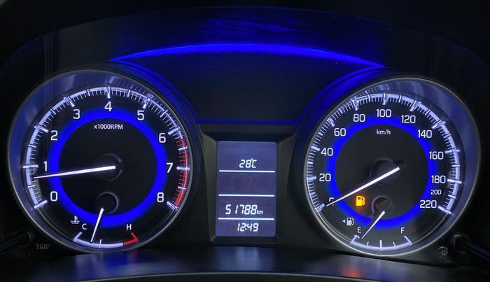 2017 Maruti Baleno DELTA 1.2 K12, Petrol, Manual, 51,813 km, Odometer Image