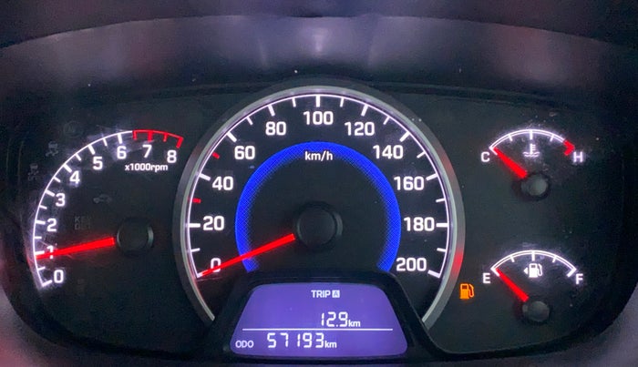 2017 Hyundai Grand i10 SPORTZ 1.2 KAPPA VTVT, Petrol, Manual, 57,258 km, Odometer Image