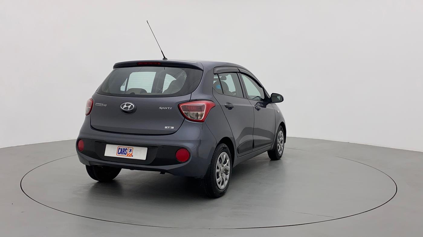 2017 Hyundai Grand i10 SPORTZ 1.2 KAPPA VTVT, Petrol, Manual, 57,258 km, Right Back Diagonal