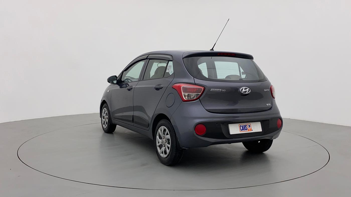 2017 Hyundai Grand i10 SPORTZ 1.2 KAPPA VTVT, Petrol, Manual, 57,258 km, Left Back Diagonal