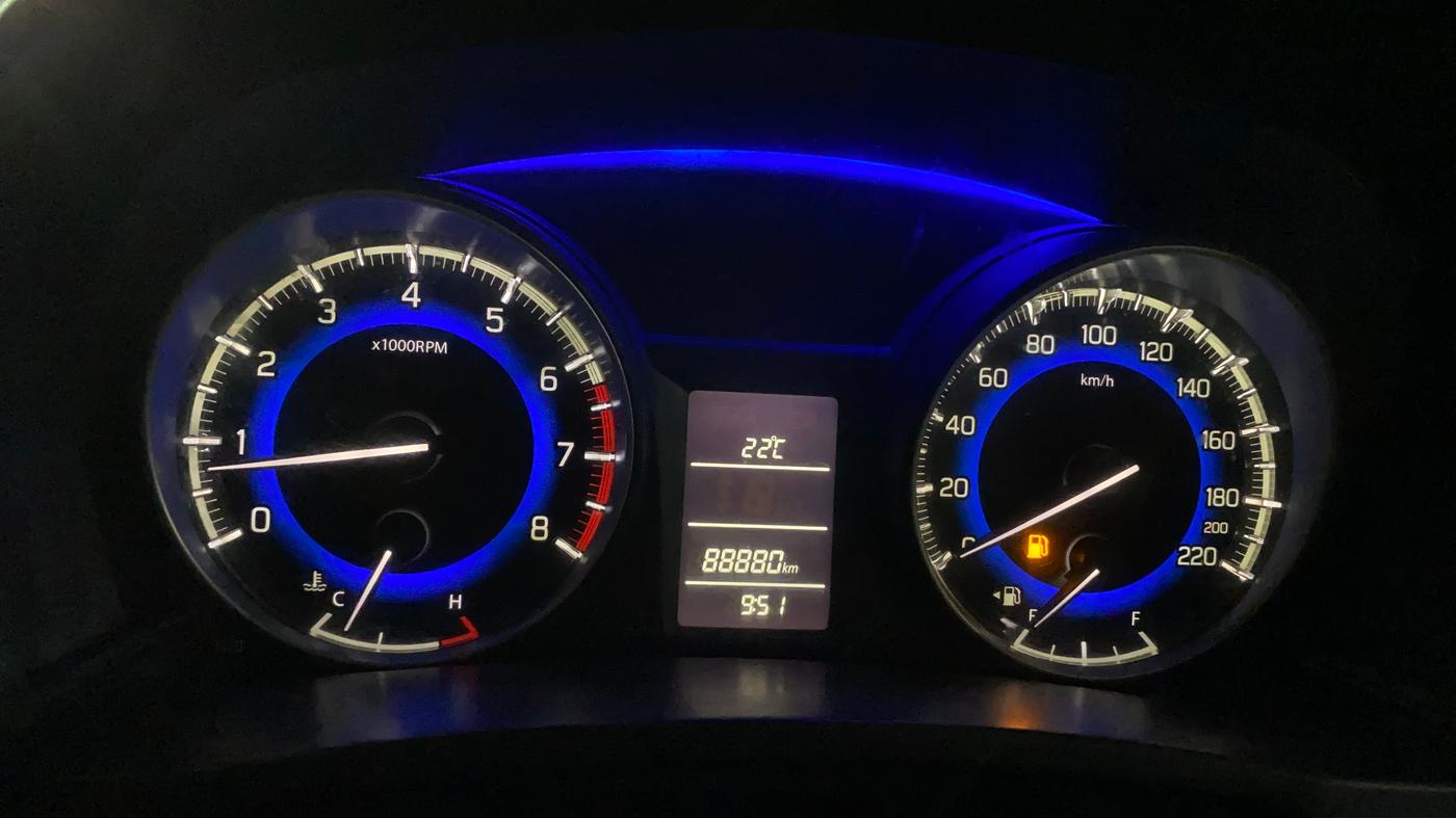 2016 Maruti Baleno DELTA PETROL 1.2, Petrol, Manual, 88,837 km, Odometer Image