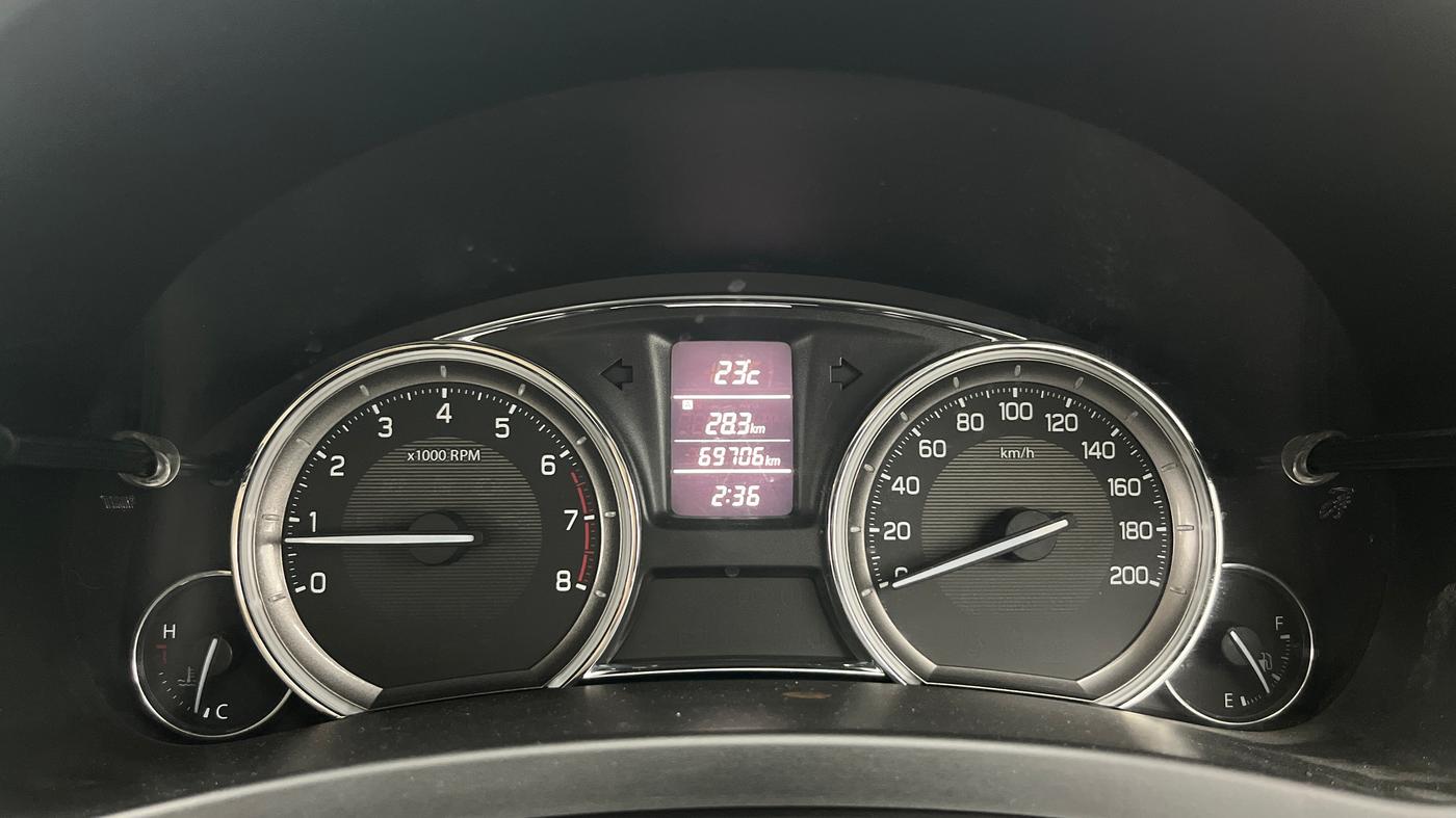 2016 Maruti Ciaz ZXI, Petrol, Manual, 69,706 km, Odometer Image