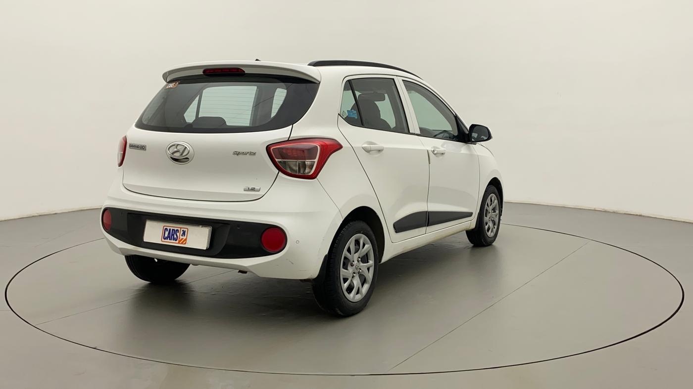 2019 Hyundai Grand i10 SPORTZ 1.2 KAPPA VTVT, Petrol, Manual, 26,498 km, Right Back Diagonal