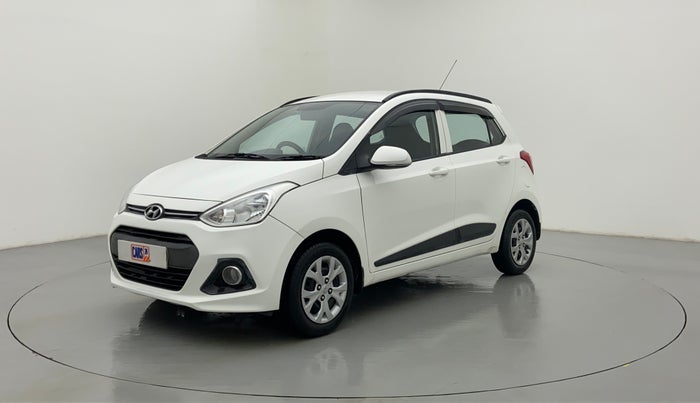 2015 Hyundai Grand i10 SPORTZ 1.2 KAPPA VTVT, Petrol, Manual, 13,675 km, Left Front Diagonal