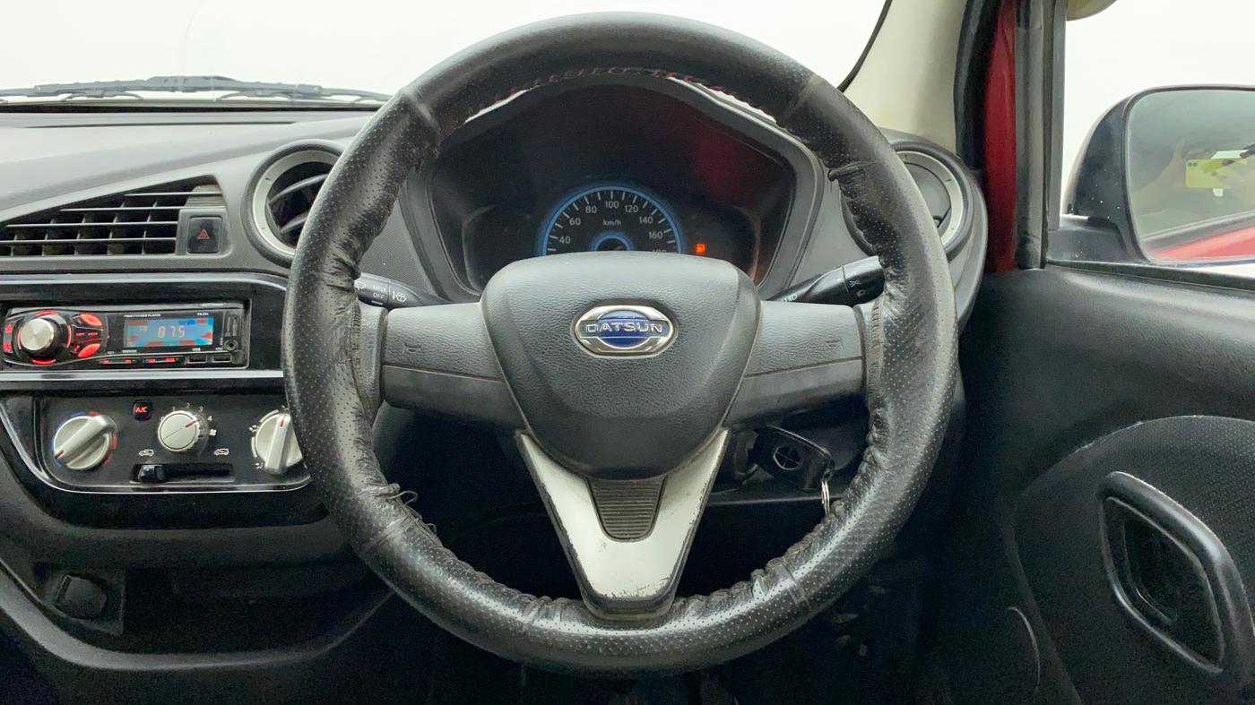 2017 Datsun Redi Go T (O), Petrol, Manual, 26,603 km, Steering Wheel Close Up