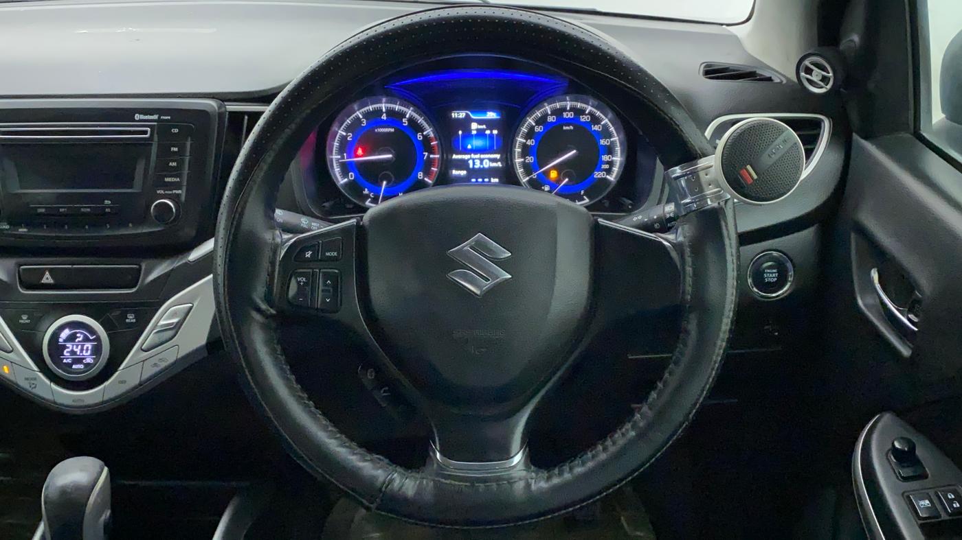 2017 Maruti Baleno ZETA CVT PETROL 1.2, Petrol, Automatic, 95,307 km, Steering Wheel Close Up