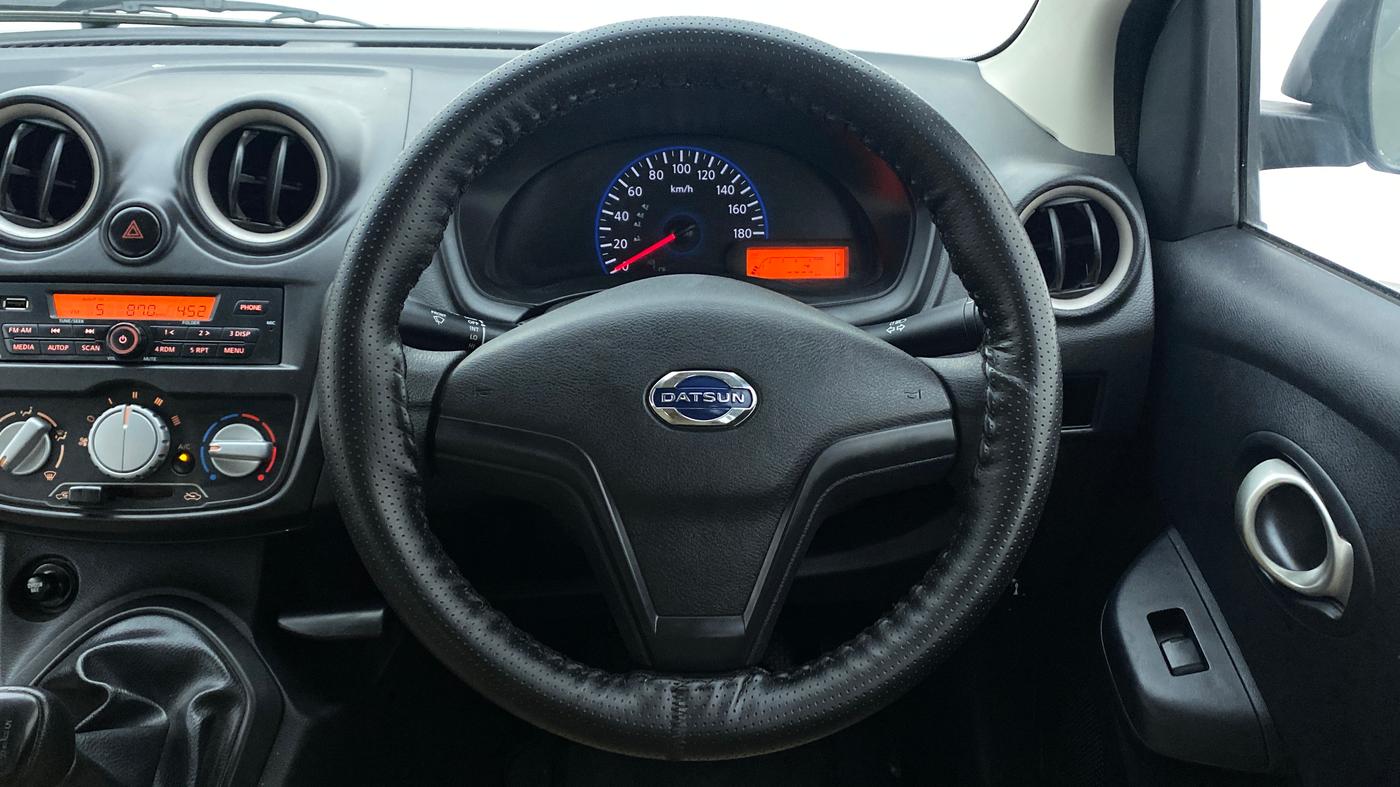 2018 Datsun Go Plus T, Petrol, Manual, 24,838 km, Steering Wheel Close Up