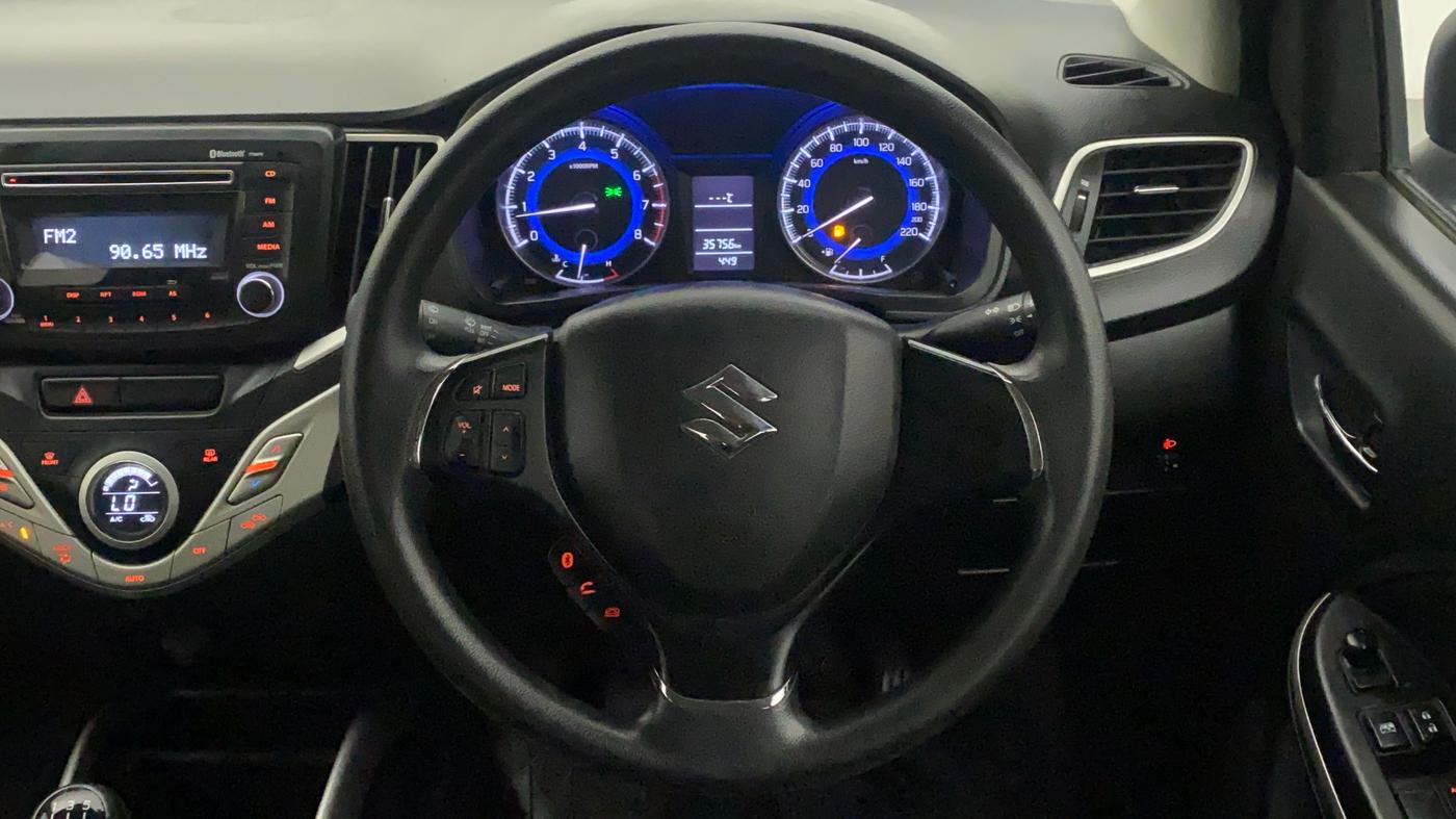 2017 Maruti Baleno DELTA PETROL 1.2, Petrol, Manual, 35,708 km, Steering Wheel Close Up