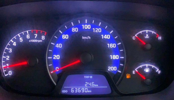 2014 Hyundai Xcent S 1.2, Petrol, Manual, 63,251 km, Odometer Image