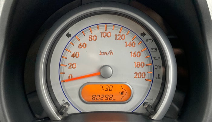 2013 Maruti Ritz VXI, Petrol, Manual, 80,297 km, Odometer Image
