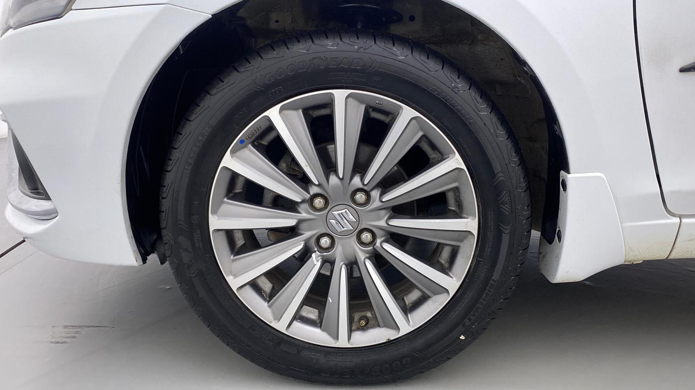 2018 Maruti Ciaz ALPHA 1.5 SHVS PETROL, Petrol, Manual, 36,809 km, Left Front Wheel