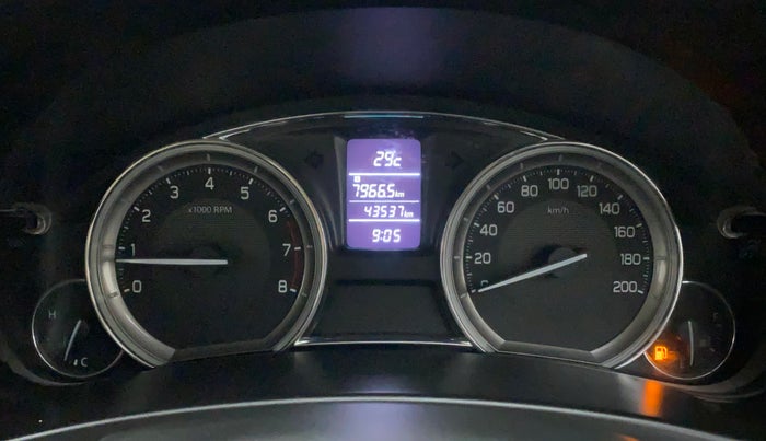 2017 Maruti Ciaz ALPHA 1.4 PETROL, Petrol, Manual, 43,878 km, Odometer Image