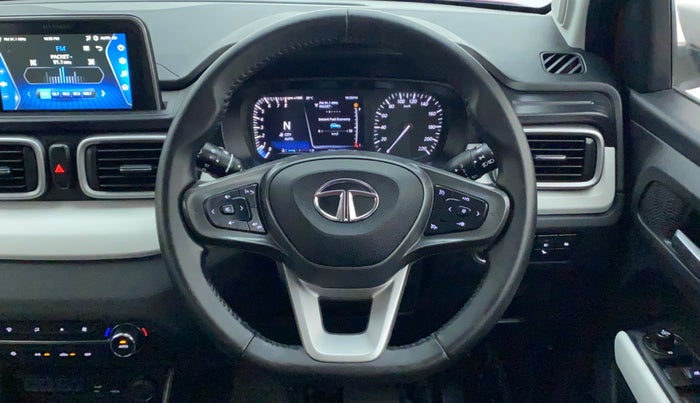 2023 Tata PUNCH CREATIVE AMT 1.2 RTN DUAL TONE, Petrol, Automatic, 12,032 km, Steering Wheel Close Up