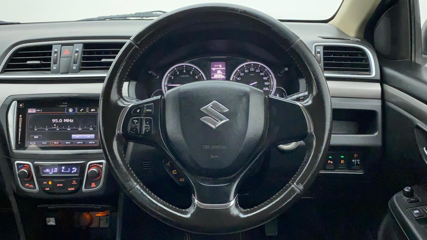 2015 Maruti Ciaz ZXI+ RS, Petrol, Manual, 88,085 km, Steering Wheel Close Up