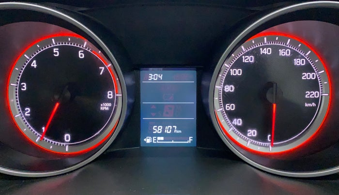 2021 Maruti Swift VXI, Petrol, Manual, 58,107 km, Odometer Image