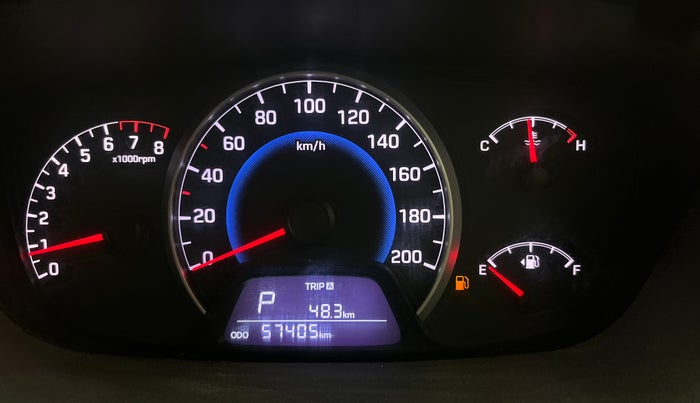 2014 Hyundai Grand i10 ASTA AT 1.2 KAPPA VTVT, Petrol, Automatic, 57,354 km, Odometer Image