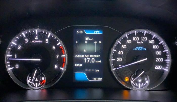 2022 Maruti BREZZA ZXI SMART HYBRID , Petrol, Manual, 14,165 km, Odometer Image