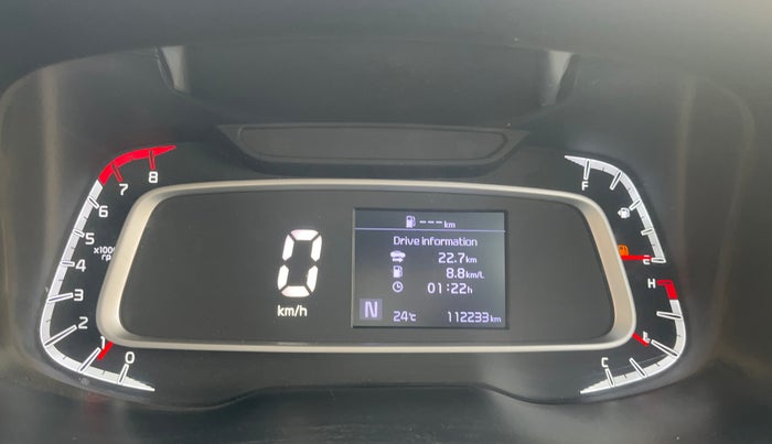 2021 KIA SONET HTX 1.0 IMT, Petrol, Manual, 1,12,203 km, Odometer Image