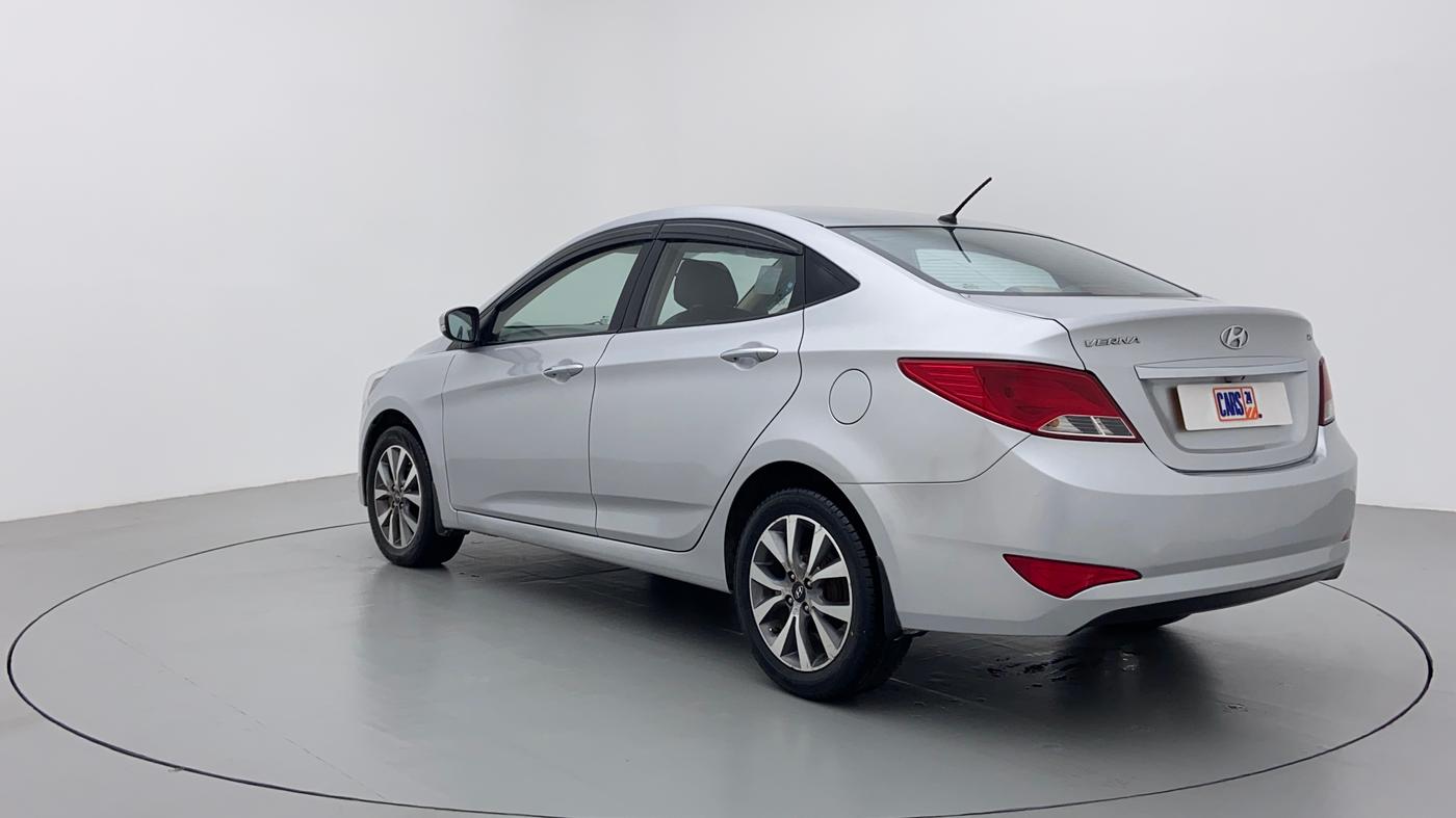 2015 Hyundai Verna FLUIDIC 1.6 VTVT S (O)  MT, Petrol, Manual, 25,274 km, Left Back Diagonal (45- Degree) View