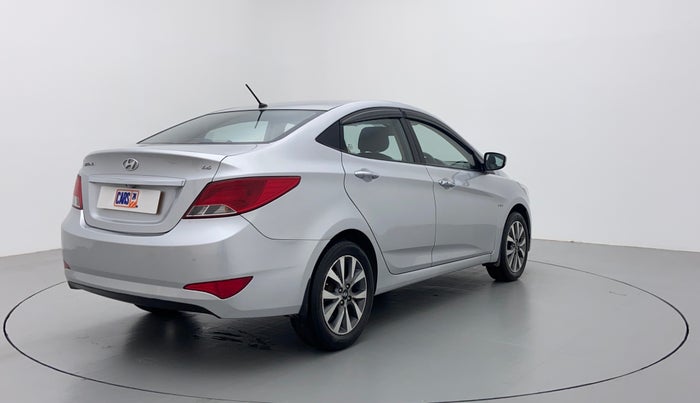 2015 Hyundai Verna FLUIDIC 1.6 VTVT S (O)  MT, Petrol, Manual, 25,274 km, Right Back Diagonal (45- Degree) View