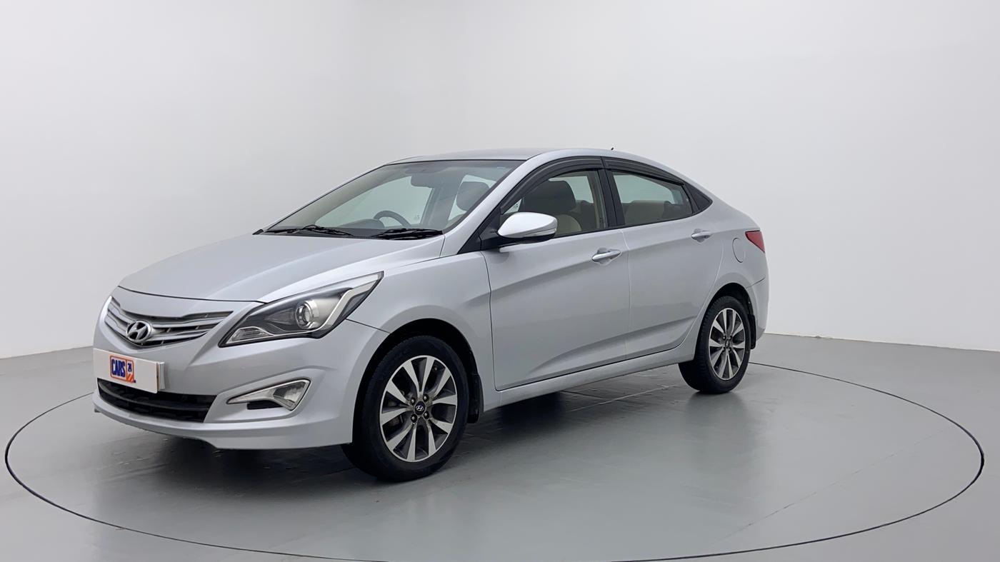 2015 Hyundai Verna FLUIDIC 1.6 VTVT S (O)  MT, Petrol, Manual, 25,274 km, Left Front Diagonal (45- Degree) View