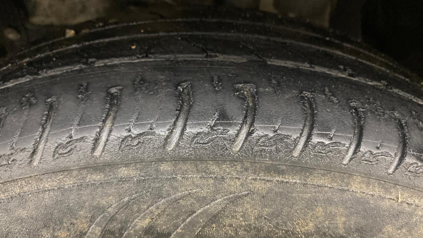 2021 Maruti Vitara Brezza VXI, Petrol, Manual, 78,065 km, Left Front Tyre Tread