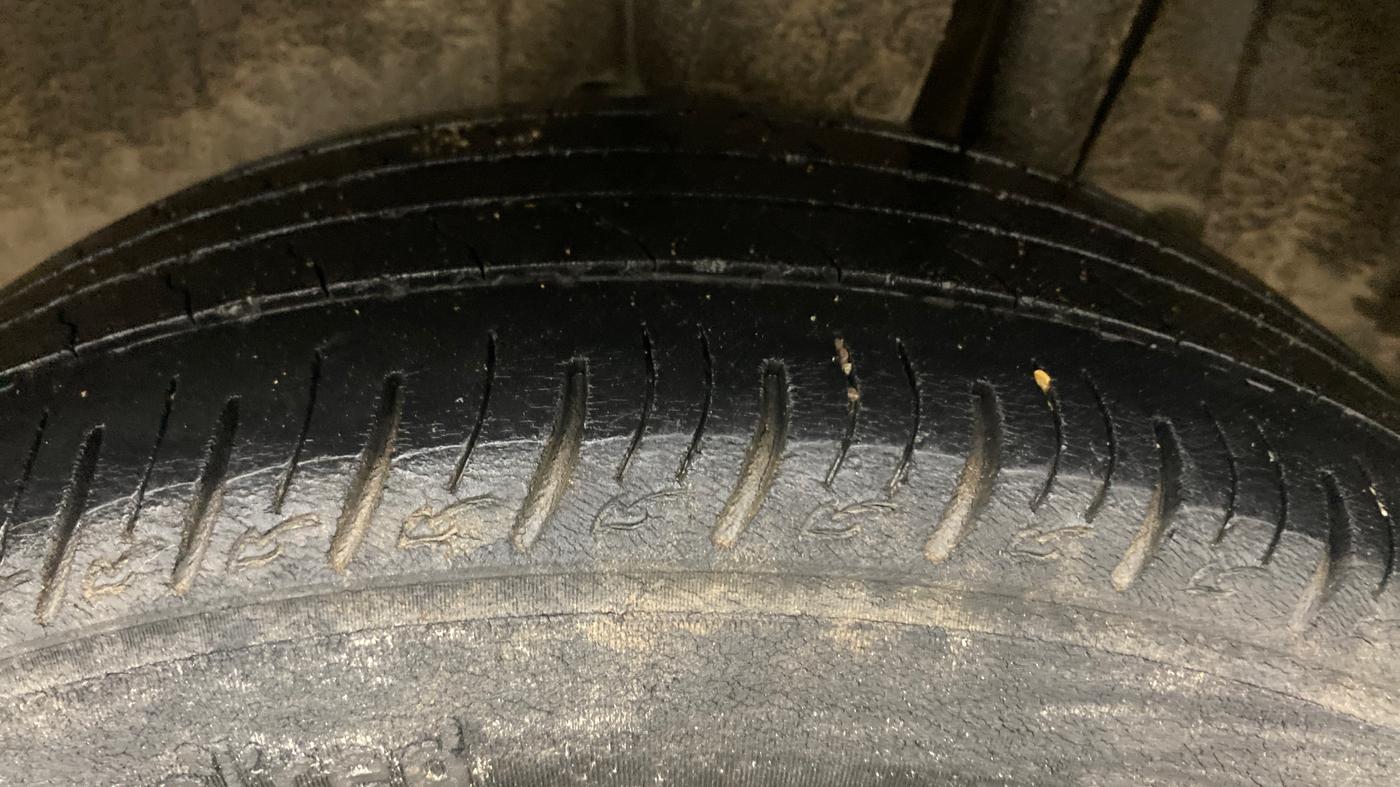 2021 Maruti Vitara Brezza VXI, Petrol, Manual, 78,065 km, Left Rear Tyre Tread