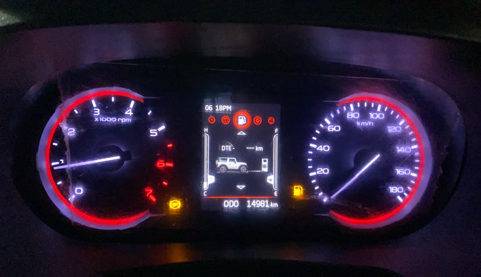 2022 Mahindra Thar LX HT PETROL 4WD MT, Petrol, Manual, 14,974 km, Odometer Image