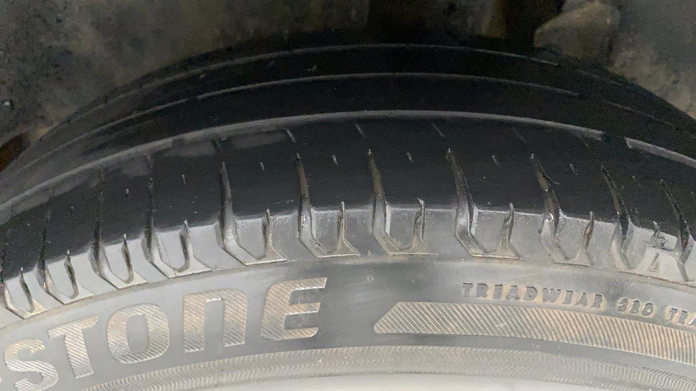 2017 Maruti Dzire VXI, Petrol, Manual, 54,632 km, Left Rear Tyre Tread