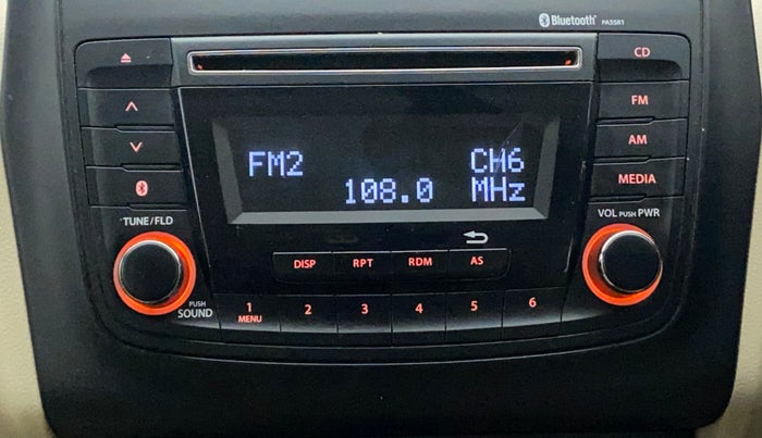 2017 Maruti Dzire VXI, Petrol, Manual, 54,632 km, Infotainment System