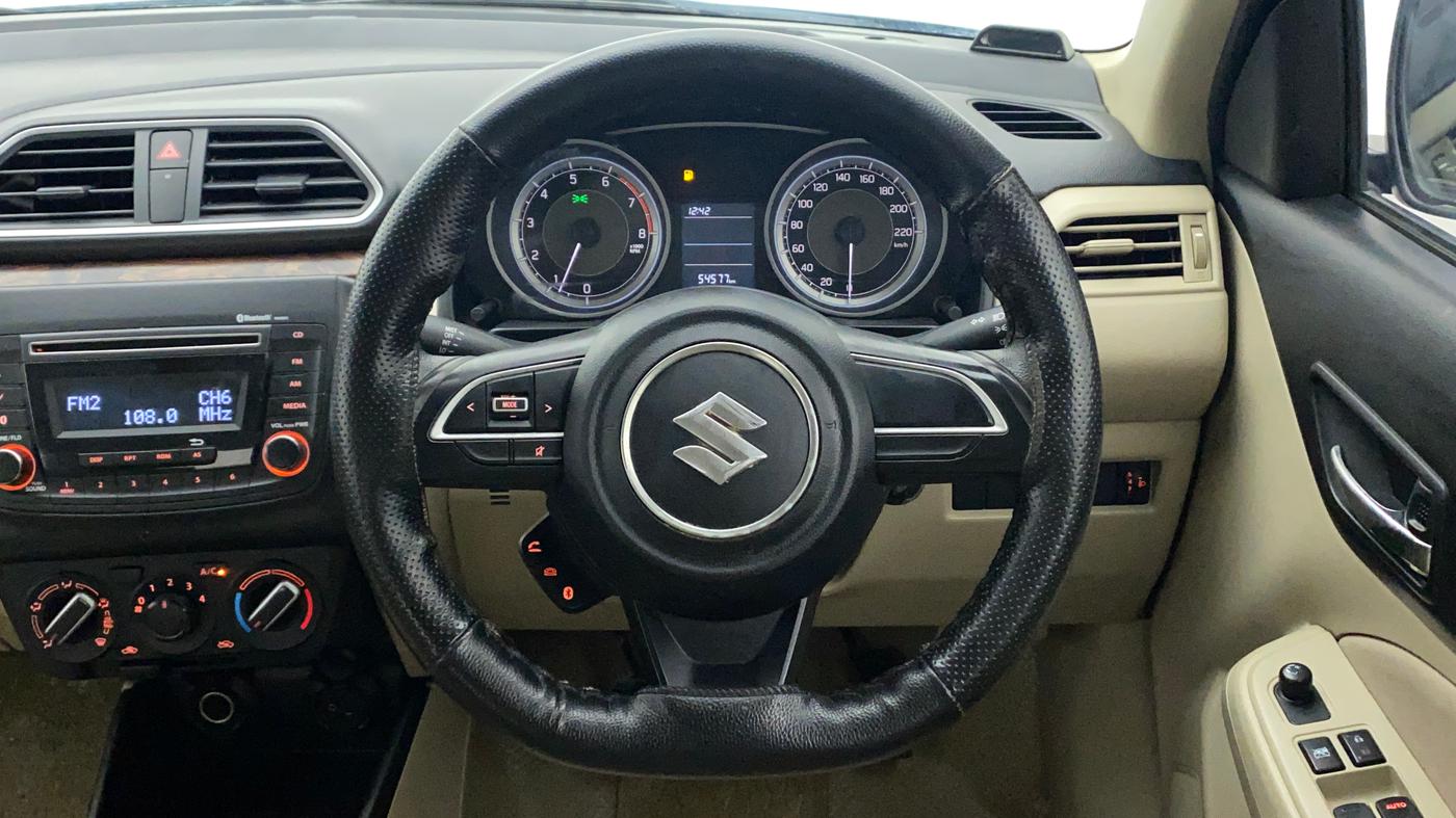 2017 Maruti Dzire VXI, Petrol, Manual, 54,632 km, Steering Wheel Close Up