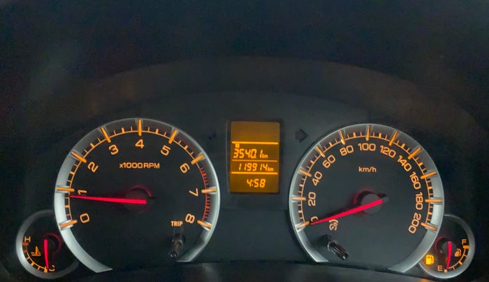 2016 Maruti Swift Dzire VXI, Petrol, Manual, 1,19,914 km, Odometer Image