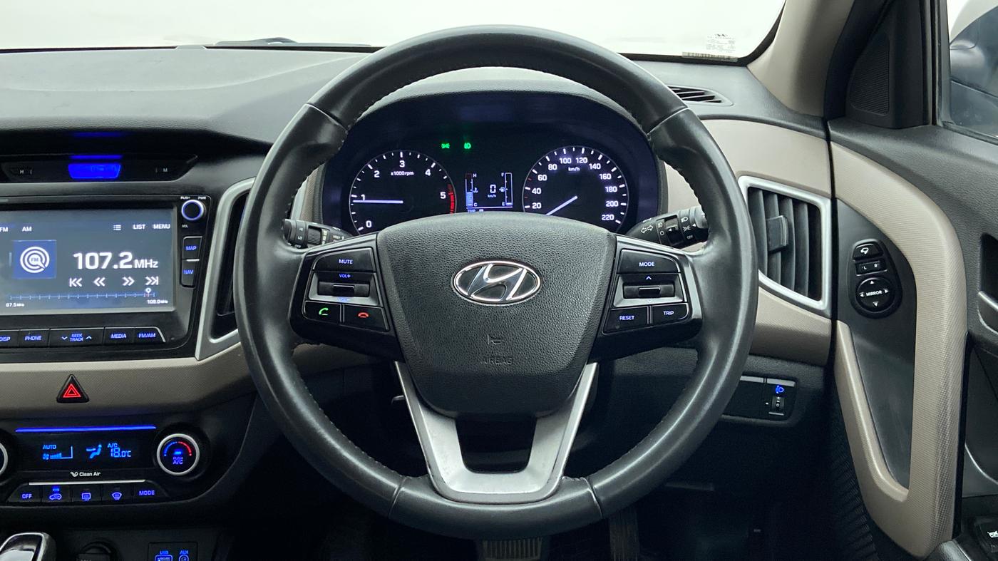 2018 Hyundai Creta 1.6 CRDI SX PLUS AUTO, Diesel, Automatic, 80,419 km, Steering Wheel Close Up