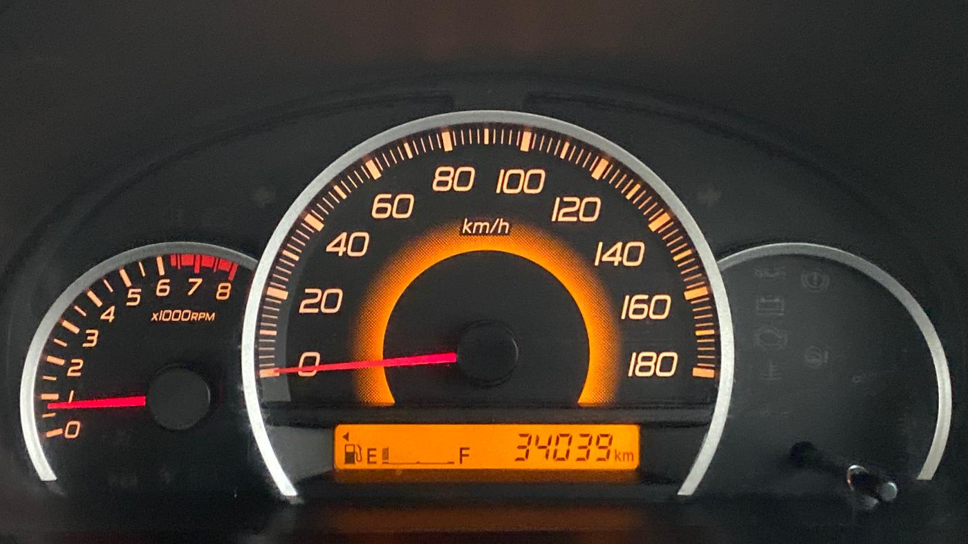 2016 Maruti Wagon R 1.0 VXI, Petrol, Manual, 34,313 km, Odometer Image