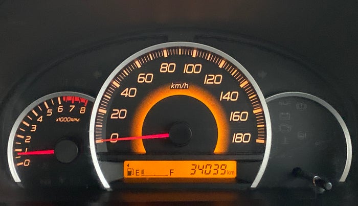 2016 Maruti Wagon R 1.0 VXI, Petrol, Manual, 34,313 km, Odometer Image