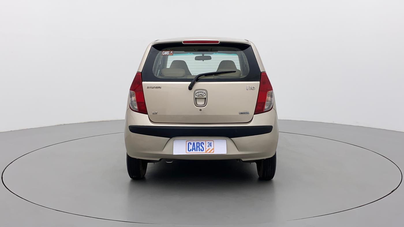 2010 Hyundai i10 SPORTZ 1.2, Petrol, Manual, 65,835 km, Back/Rear