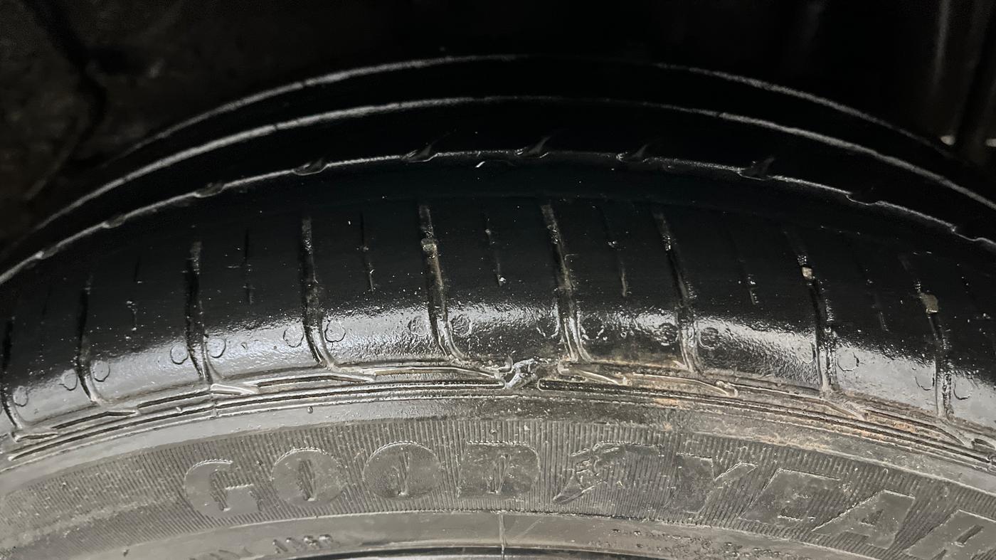 2022 Tata Tiago XZA PLUS PETROL, Petrol, Automatic, 12,042 km, Left Rear Tyre Tread