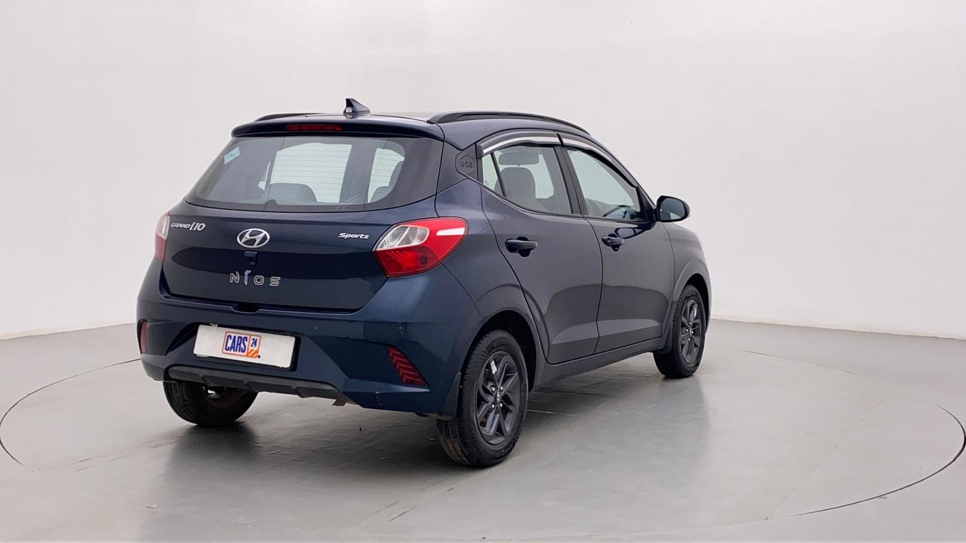 2022 Hyundai GRAND I10 NIOS SPORTZ 1.2 KAPPA VTVT CNG, CNG, Manual, 23,005 km, Right Back Diagonal