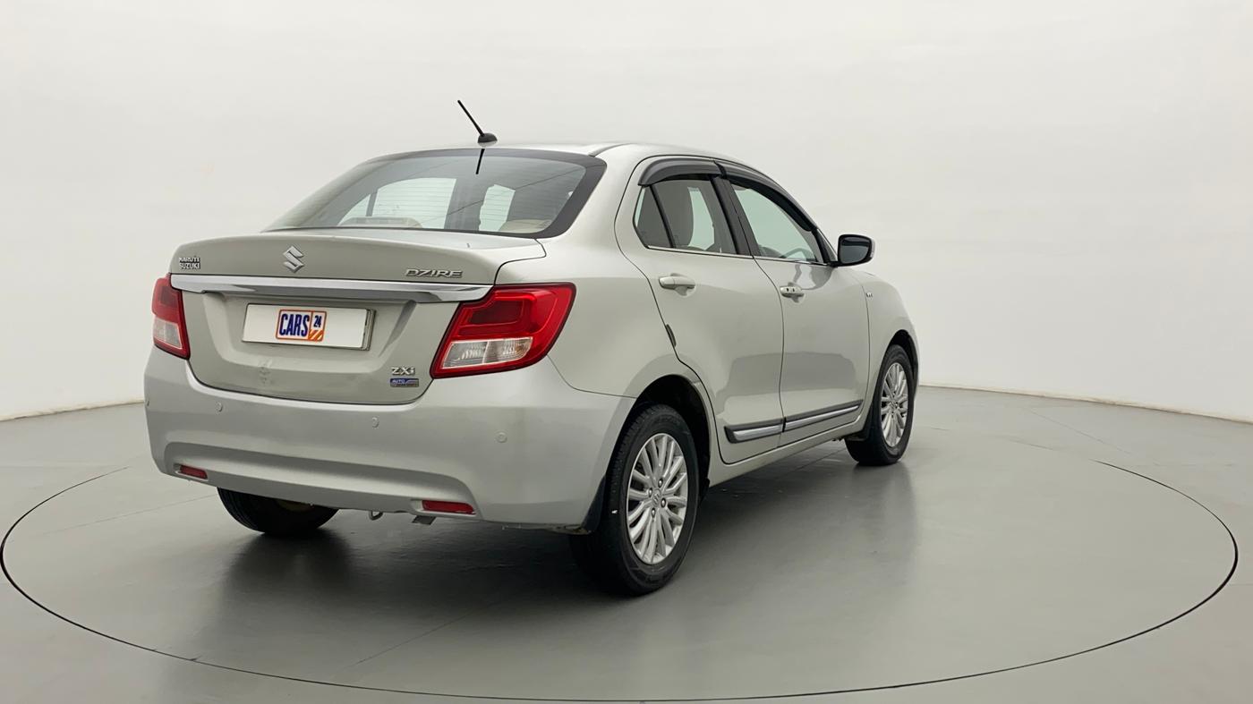 2018 Maruti Dzire ZXI AMT, CNG, Automatic, 62,127 km, Right Back Diagonal