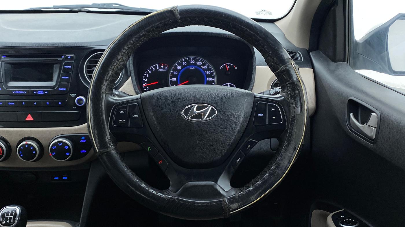 2014 Hyundai Grand i10 ASTA 1.2 (O) VTVT, Petrol, Manual, 53,539 km, Steering Wheel Close Up